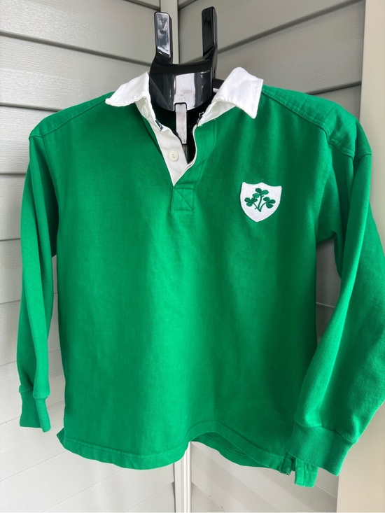 Total Rugby Other - Total Rugby Ireland Youth Size 12 Rugby Shirt Green‎ Shamrock Long Sleeve Irish
